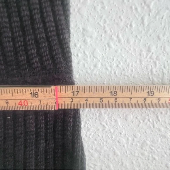 Everlane The Rib-Knit Cap-Sleeve Midi Dress Size L Black EUC - Picture 13 of 16